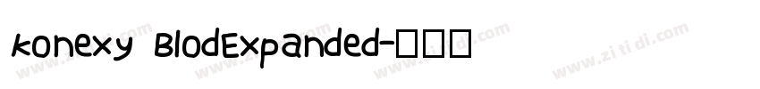 konexy BlodExpanded字体转换